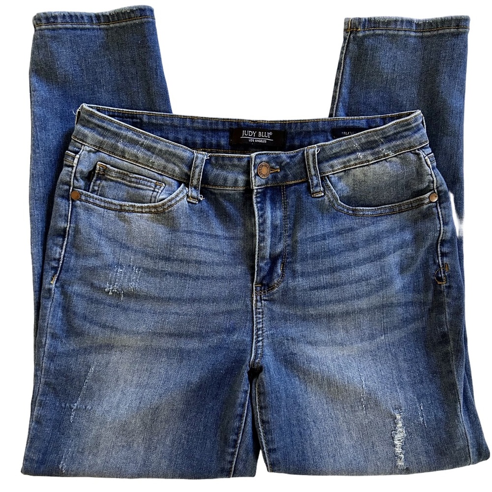 Judy Blue Relaxed Fit Distressed Jeans Style# JB8271 Size 31